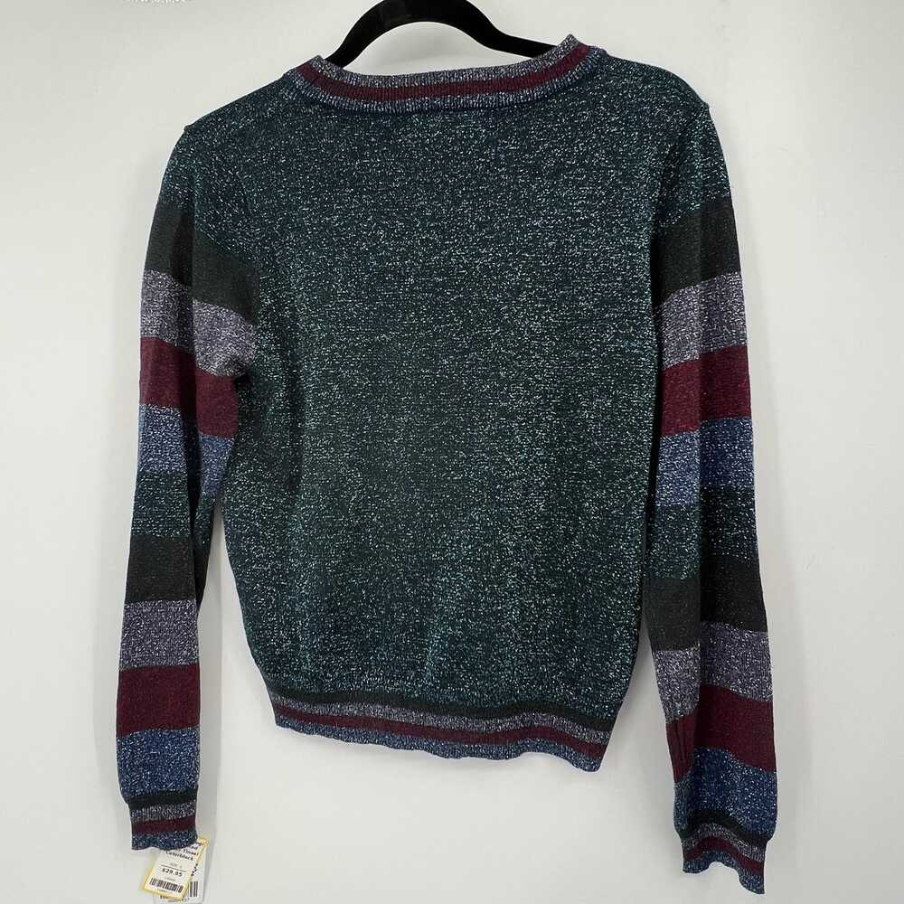 Anthropologie Glitter Tinsel Colorblock Long Sleeve Tee | Women’s S